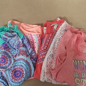 4 girls tops size large 10/12